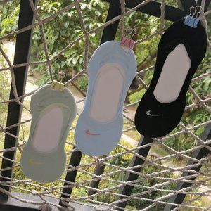 Nike black blue green socks